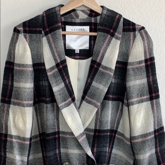 Walter | double breasted blazer jacket lightweight plaid - Picture 13 of 14